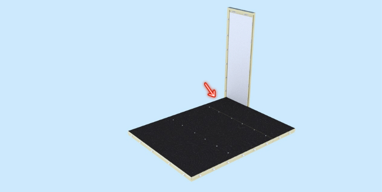How to Build a Wintelligent Walk-in Cooler or Freezer with a Floor_Wall Panels Red Arrow